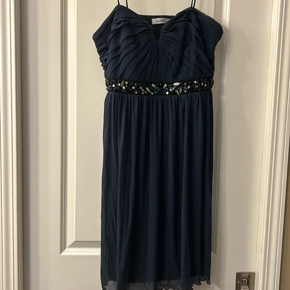 Absolute Stunner Cocktail Dress🥂 Ricki’s Size 14 Navy Blue beauty💎 - Picture 1 of 4